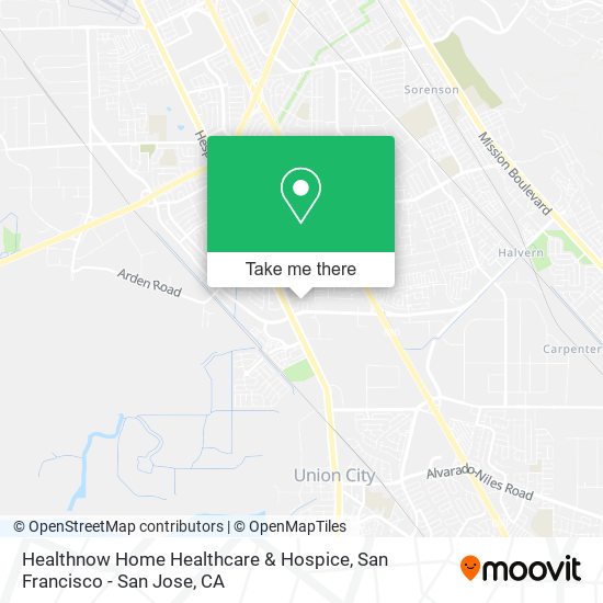 Mapa de Healthnow Home Healthcare & Hospice