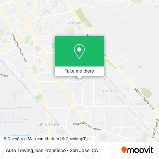 Auto Towing map