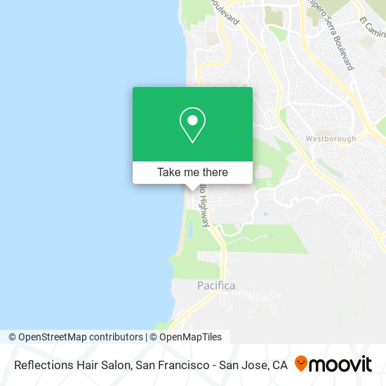 Mapa de Reflections Hair Salon