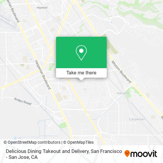 Delicious Dining Takeout and Delivery map