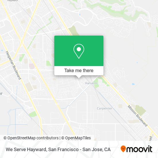 Mapa de We Serve Hayward