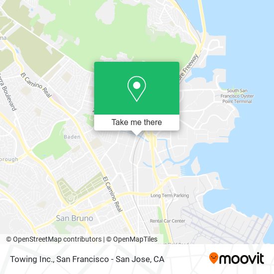 Towing Inc. map