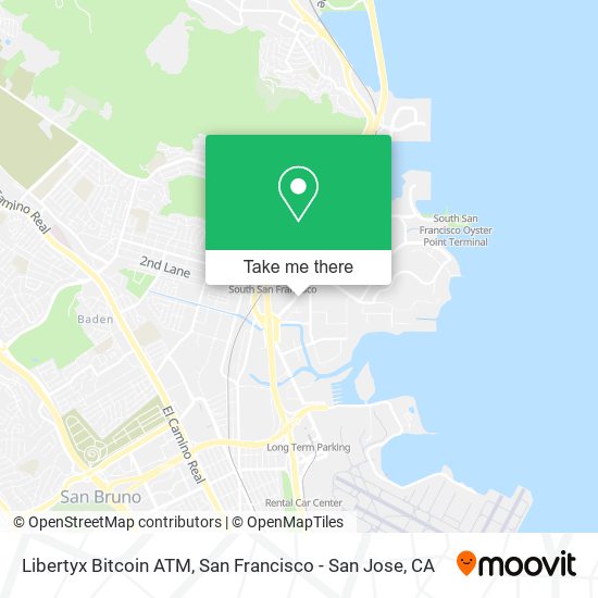 Mapa de Libertyx Bitcoin ATM