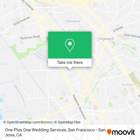 Mapa de One Plus One Wedding Services