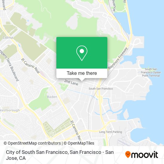 Mapa de City of South San Francisco