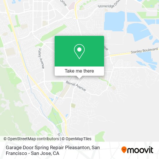 Mapa de Garage Door Spring Repair Pleasanton