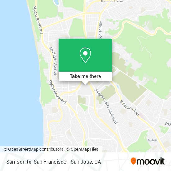 Samsonite map