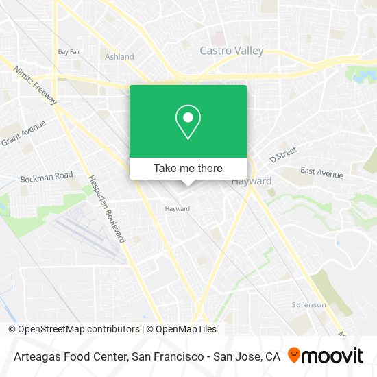 Arteagas Food Center map