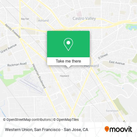 Western Union map