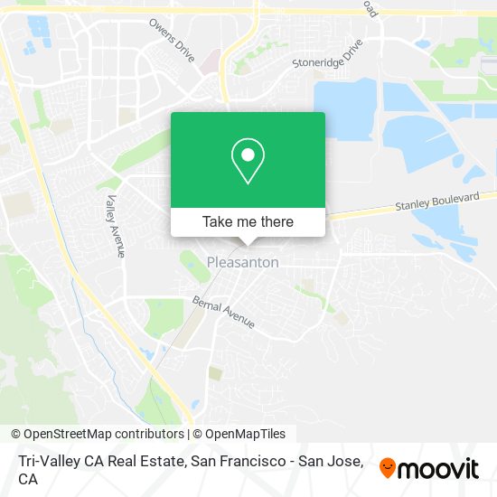 Tri-Valley CA Real Estate map