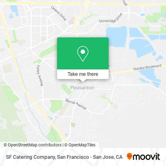 SF Catering Company map