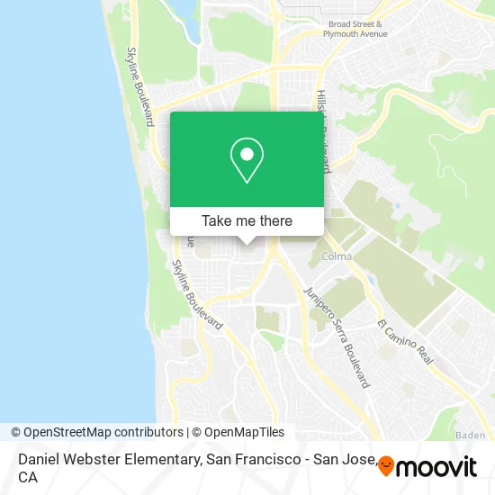 Daniel Webster Elementary map