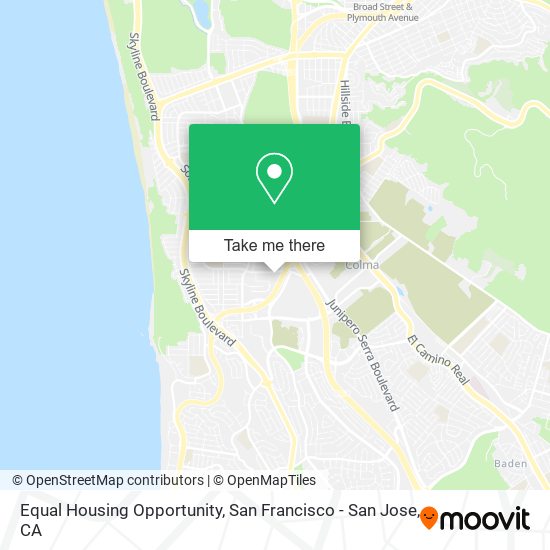 Mapa de Equal Housing Opportunity