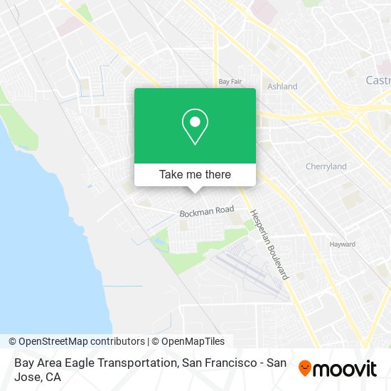 Bay Area Eagle Transportation map