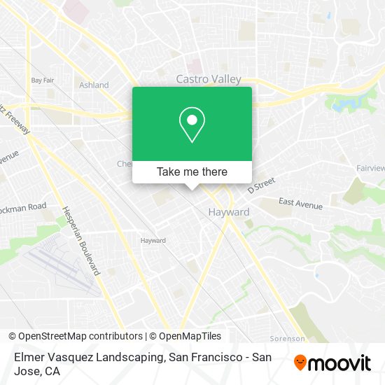 Elmer Vasquez Landscaping map