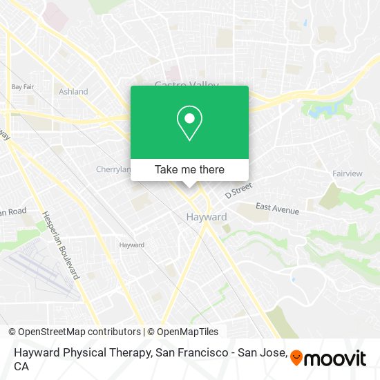 Hayward Physical Therapy map