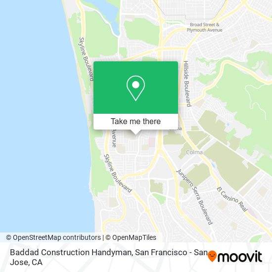 Baddad Construction Handyman map