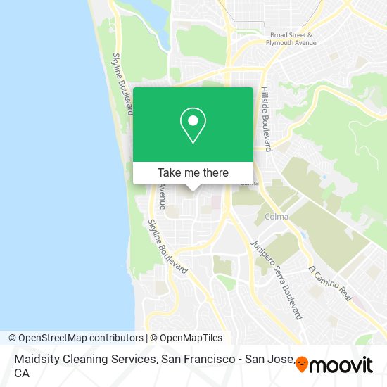 Mapa de Maidsity Cleaning Services