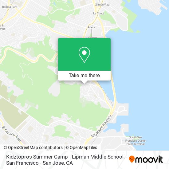 Kidztopros Summer Camp - Lipman Middle School map