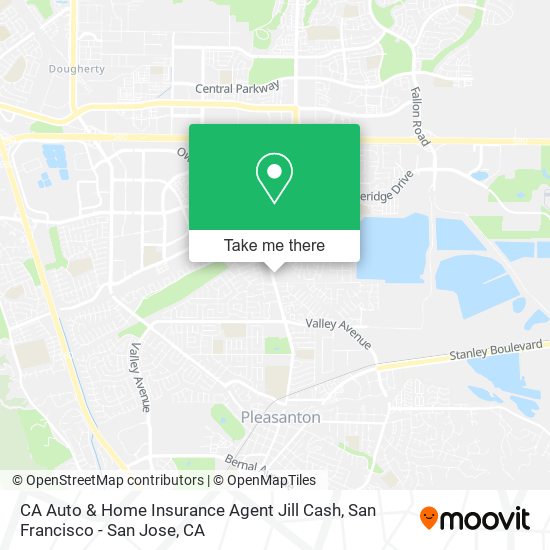 Mapa de CA Auto & Home Insurance Agent Jill Cash