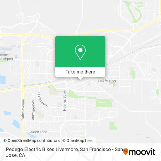 Mapa de Pedego Electric Bikes Livermore