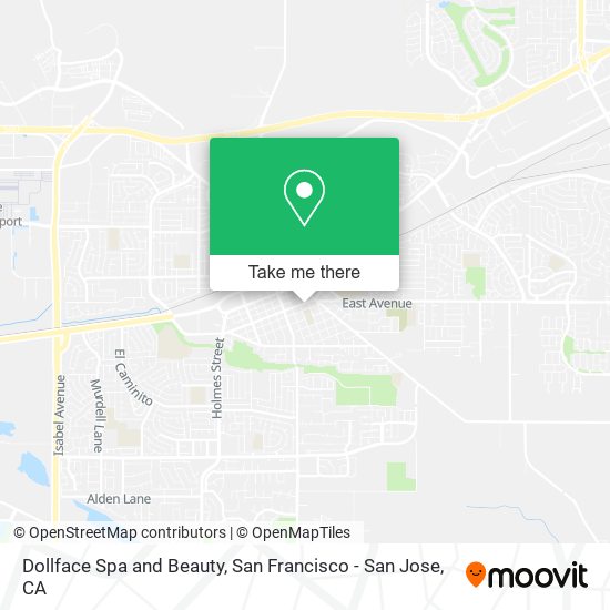 Dollface Spa and Beauty map