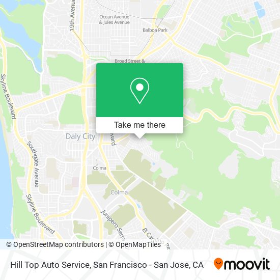 Hill Top Auto Service map