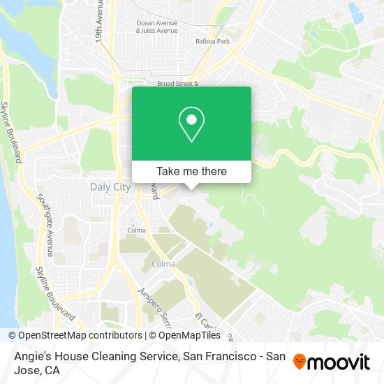 Angie's House Cleaning Service map