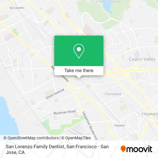 San Lorenzo Family Dentist map
