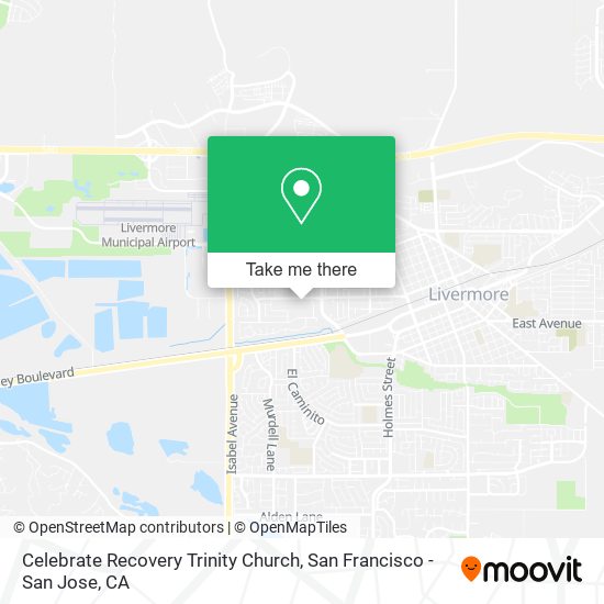Celebrate Recovery Trinity Church map