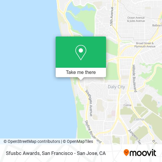 Mapa de Sfusbc Awards