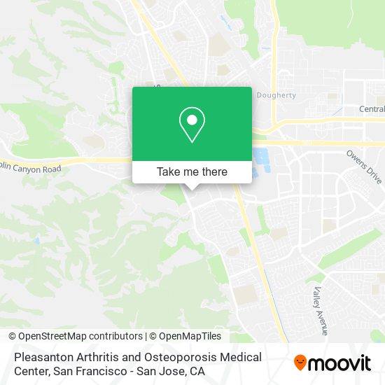 Mapa de Pleasanton Arthritis and Osteoporosis Medical Center