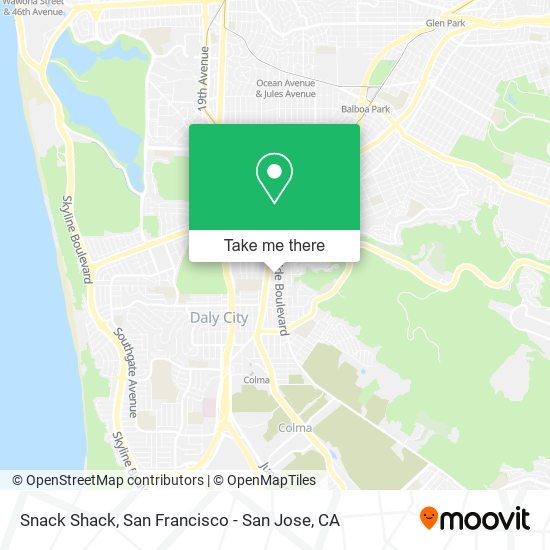Mapa de Snack Shack