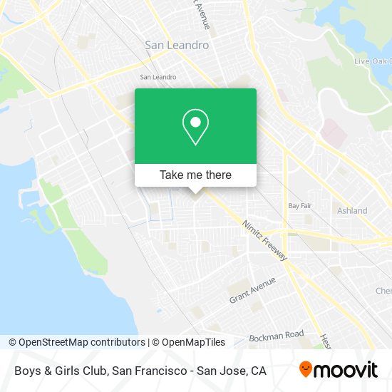 Boys & Girls Club map