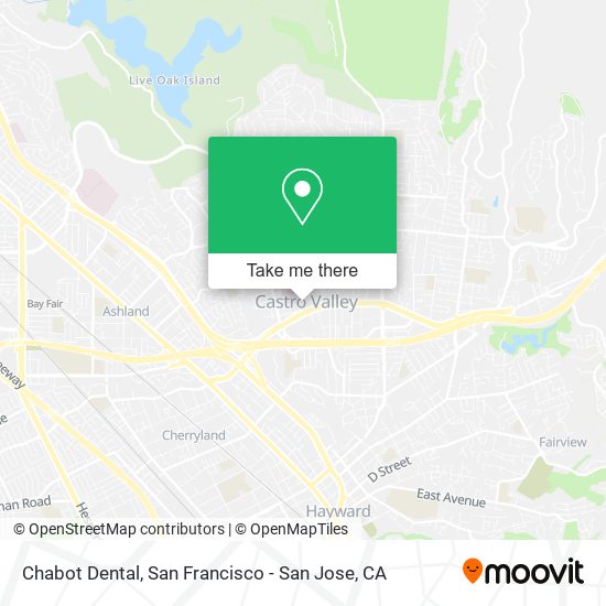 Chabot Dental map