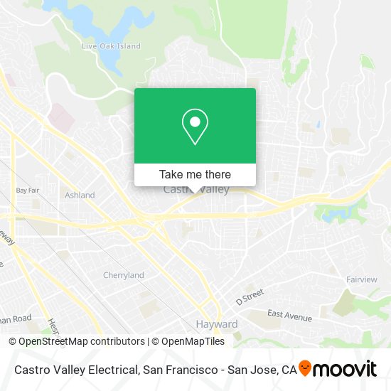 Castro Valley Electrical map