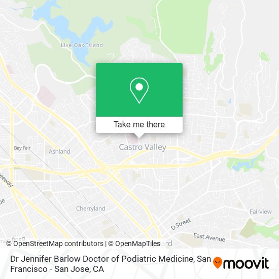 Mapa de Dr Jennifer Barlow Doctor of Podiatric Medicine