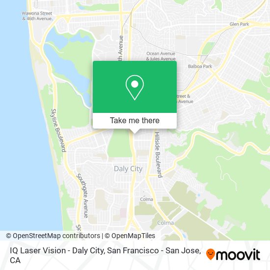IQ Laser Vision - Daly City map