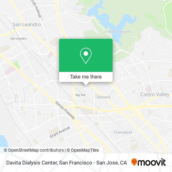 Davita Dialysis Center map