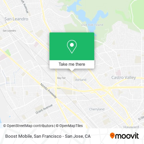 Boost Mobile map