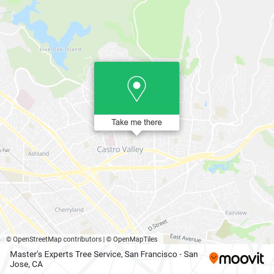 Master's Experts Tree Service map