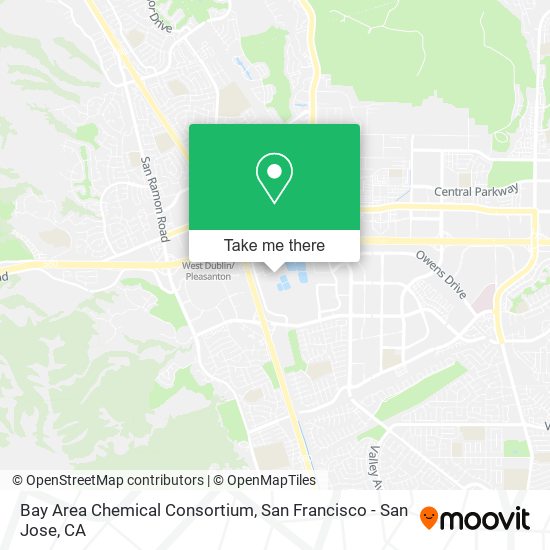 Mapa de Bay Area Chemical Consortium