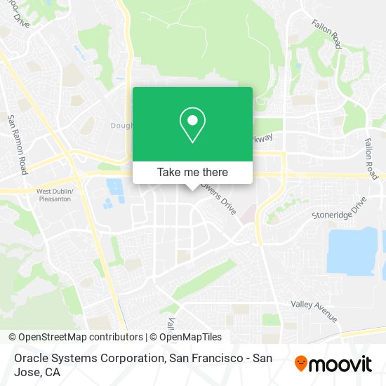 Oracle Systems Corporation map