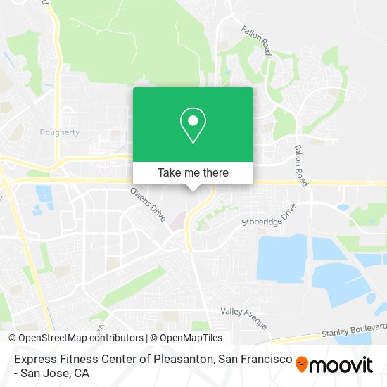 Mapa de Express Fitness Center of Pleasanton