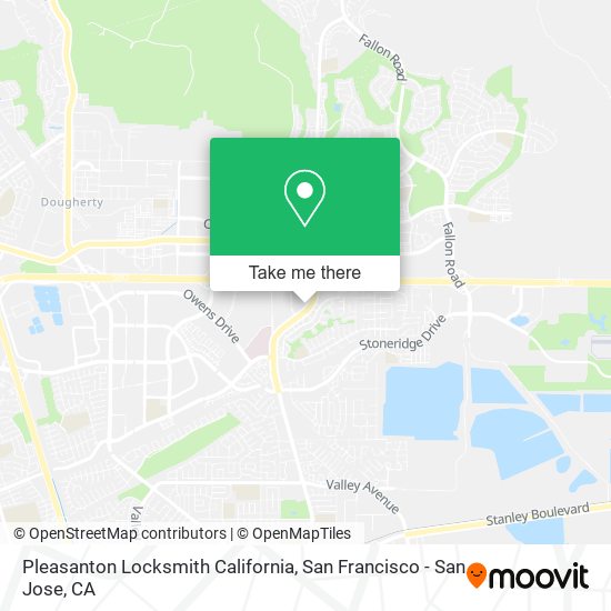 Pleasanton Locksmith California map