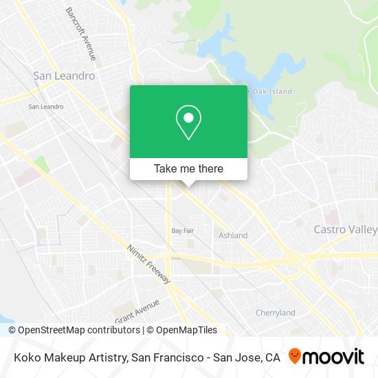 Koko Makeup Artistry map