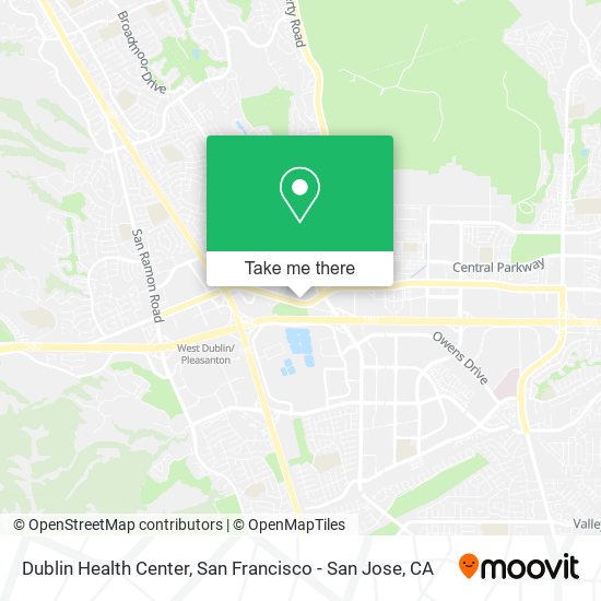 Mapa de Dublin Health Center