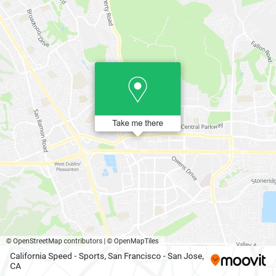 Mapa de California Speed - Sports