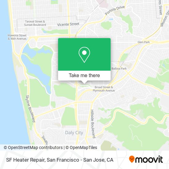 Mapa de SF Heater Repair