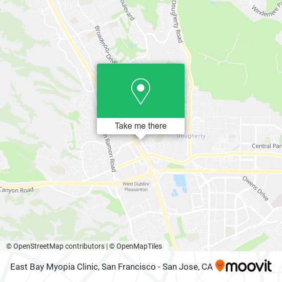 East Bay Myopia Clinic map